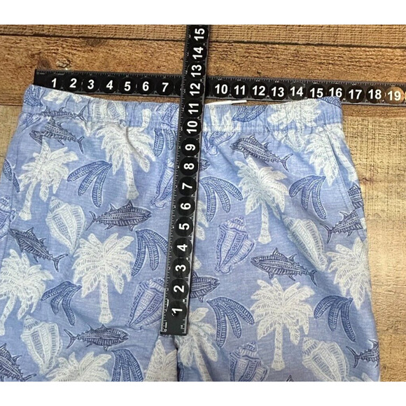 Vineyard Vines Swim Trunks Mens XL Blue Fish Tropical Actual 32X6 Stretch Lined - Picture 5 of 10